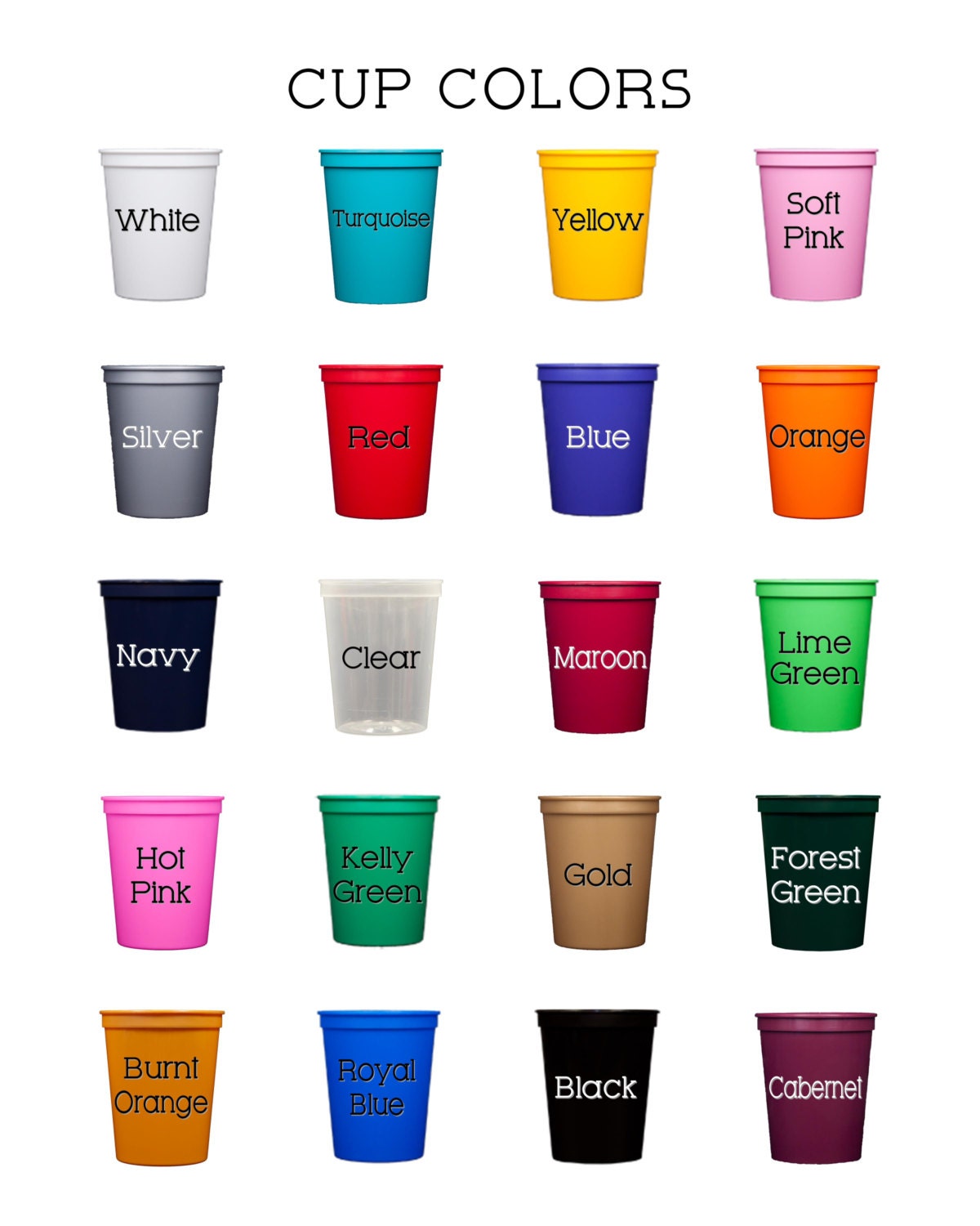 Lids & Straws for Stadium Cups – Sold Separately