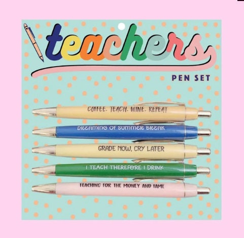 Teachers Pen Set – Personalized Gift for Classrooms & Holidays