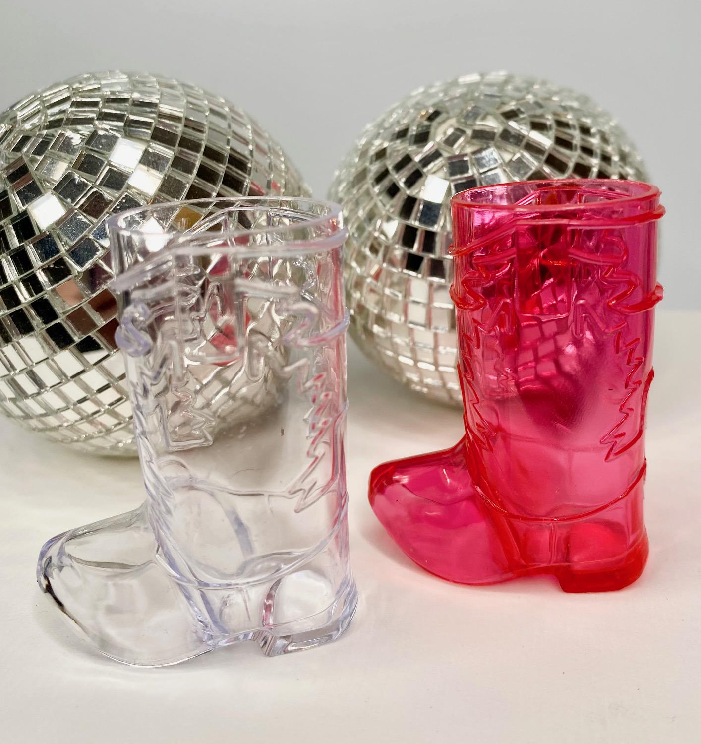 Cowgirl Party Shot Glasses – Nashville Last Rodeo Cowboy Boot Cups for Bachelorettes