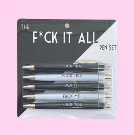 Fuck It All Pen Set – Bold Gift for Friends Who’ve Had Enough