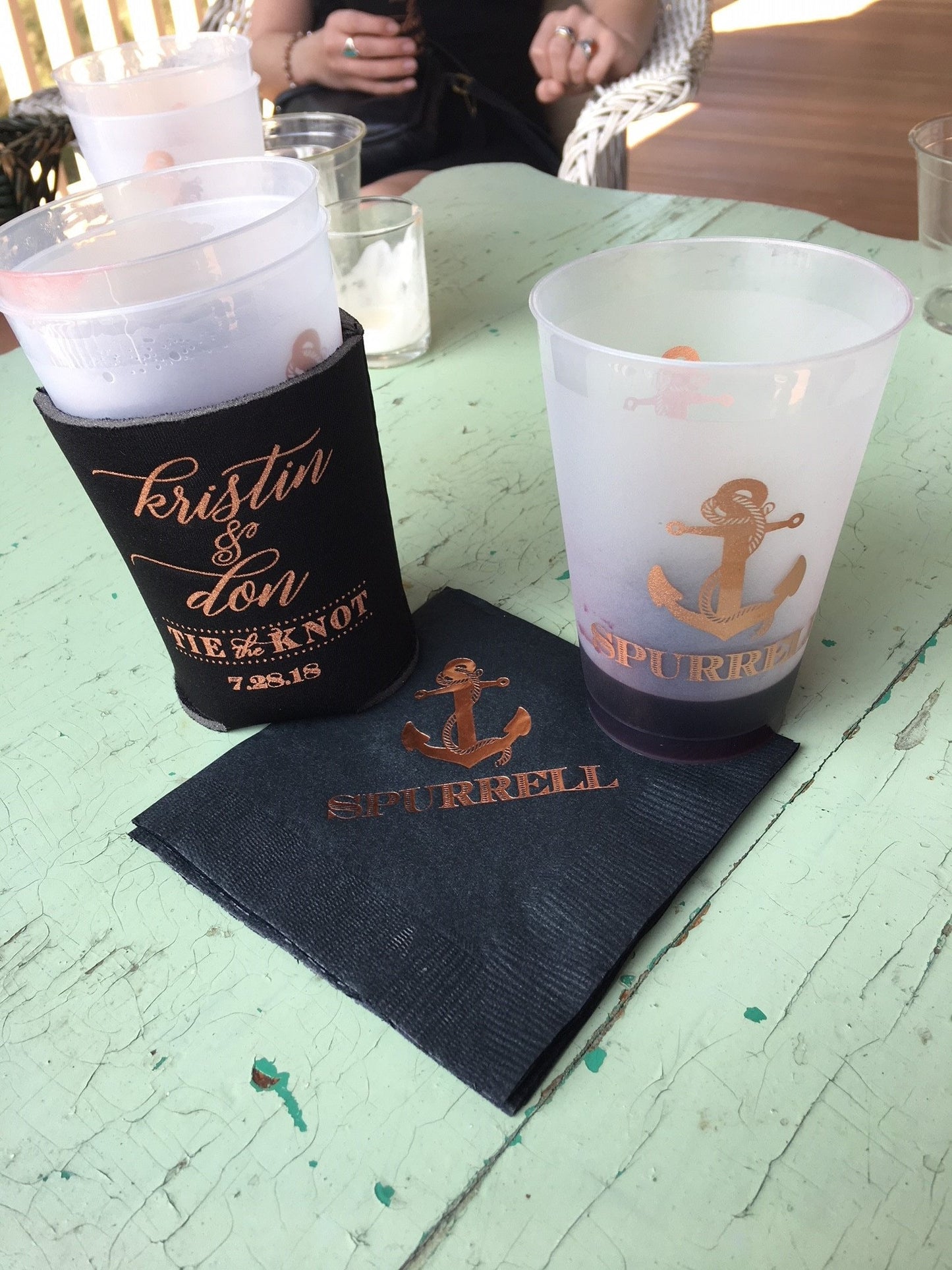 Frosted Wedding Cups – Custom Toast & Bar Cups with Monogram