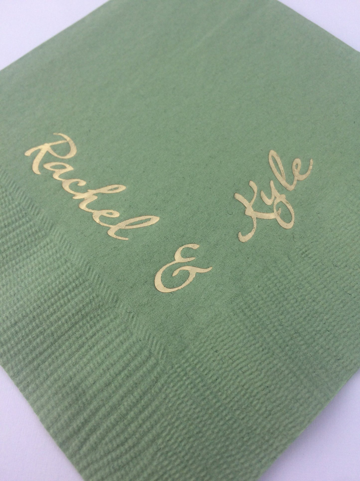 Monogrammed Wedding Napkins – Custom Printed Cocktail or Dinner Party Set