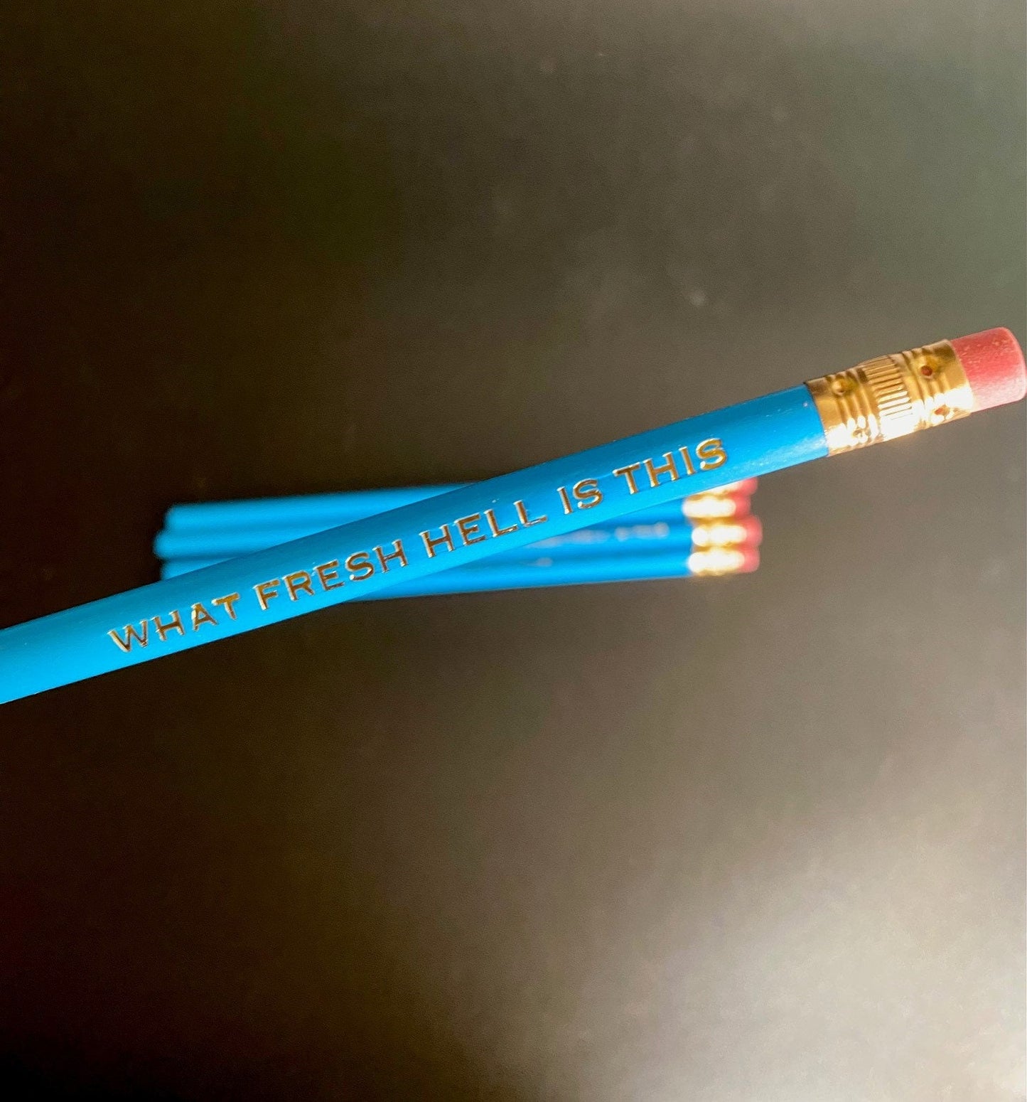 Engraved Pencil – 'What Fresh Hell Is This' | Funny Office or Teacher Gift