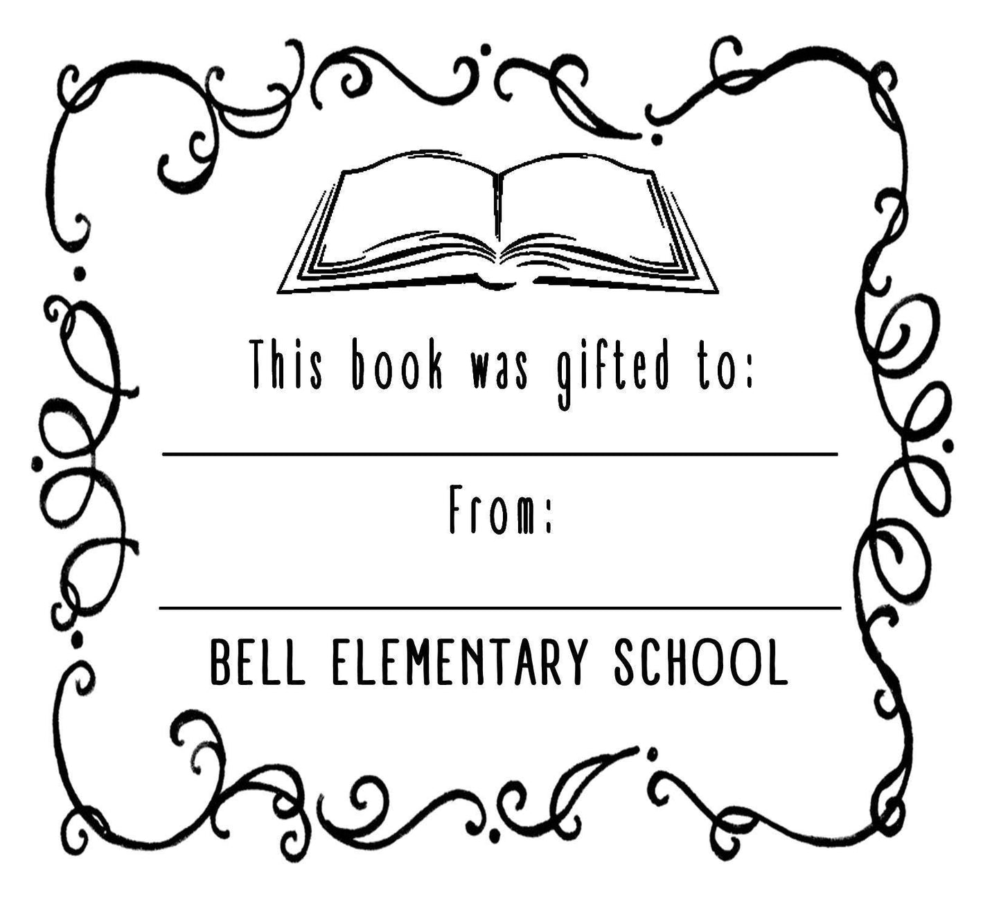 From the Library Of – Custom Book Stamp for Personal Libraries or Gifts