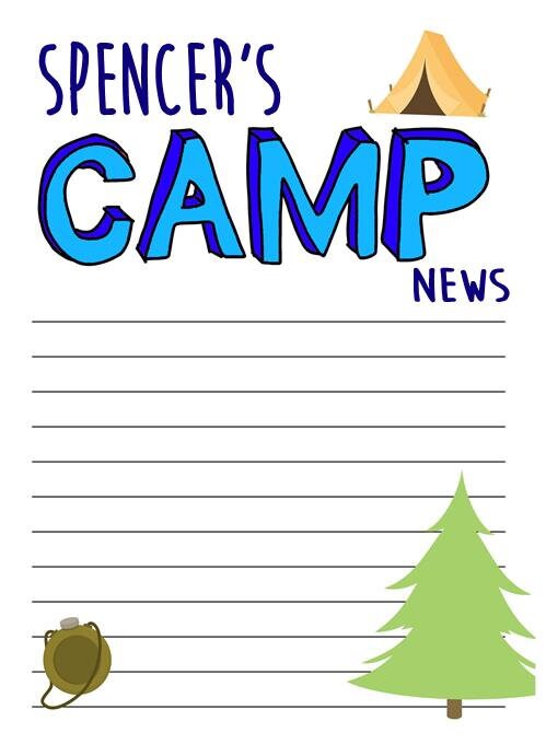 Camper Stationery Set – Envelopes & Notes for Summer Camp or Kids’ Letters