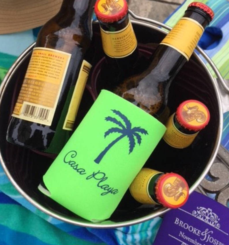 Wedding Drink Hugger – Personalized Koozie for Family Reunions or Receptions