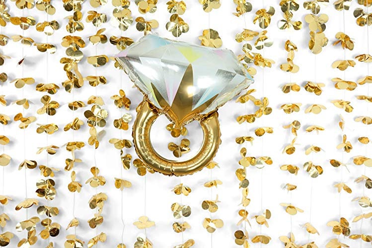 Diamond Ring Balloon – Ships Same Day, Perfect for Bridal & Valentine’s Decor