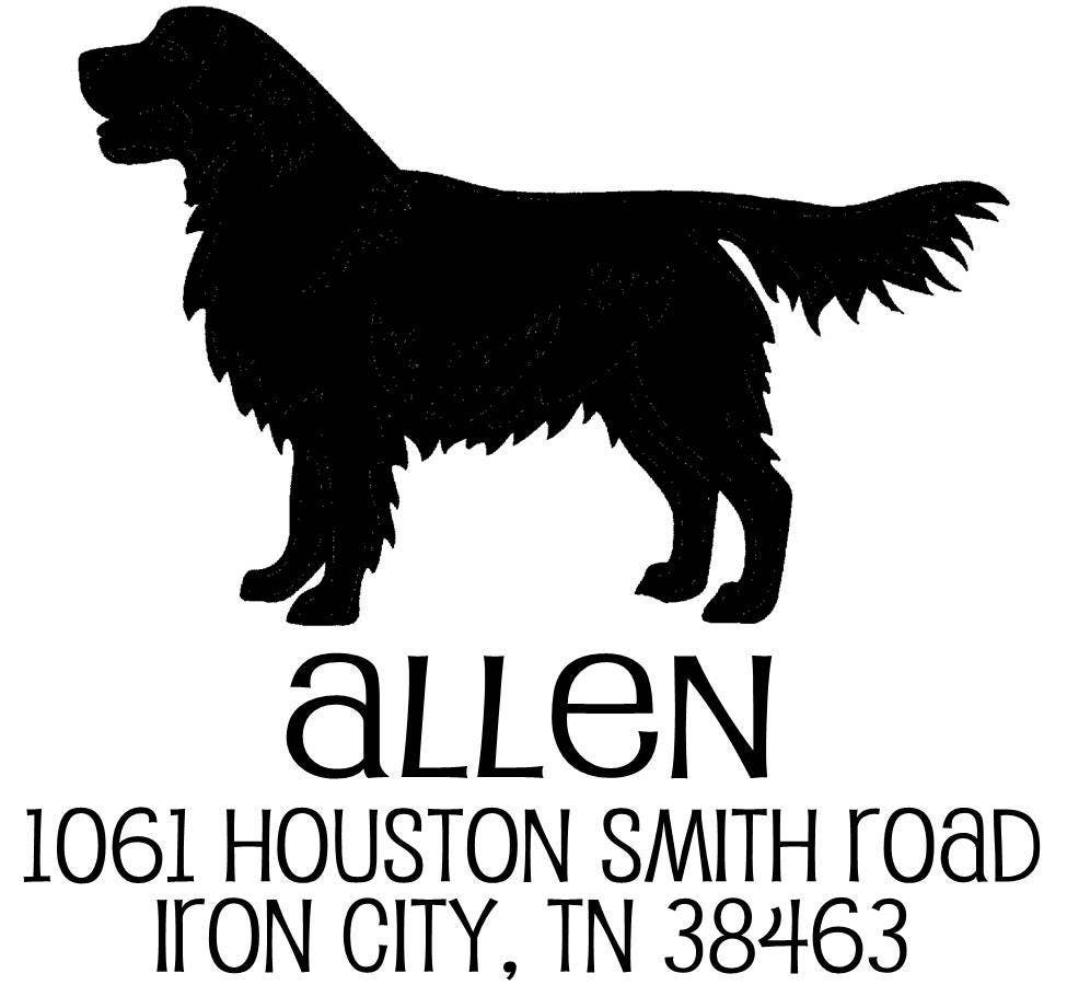 Custom Dog Address Stamp – Self-Inking Stamp for Any Breed, Return or Gift Use