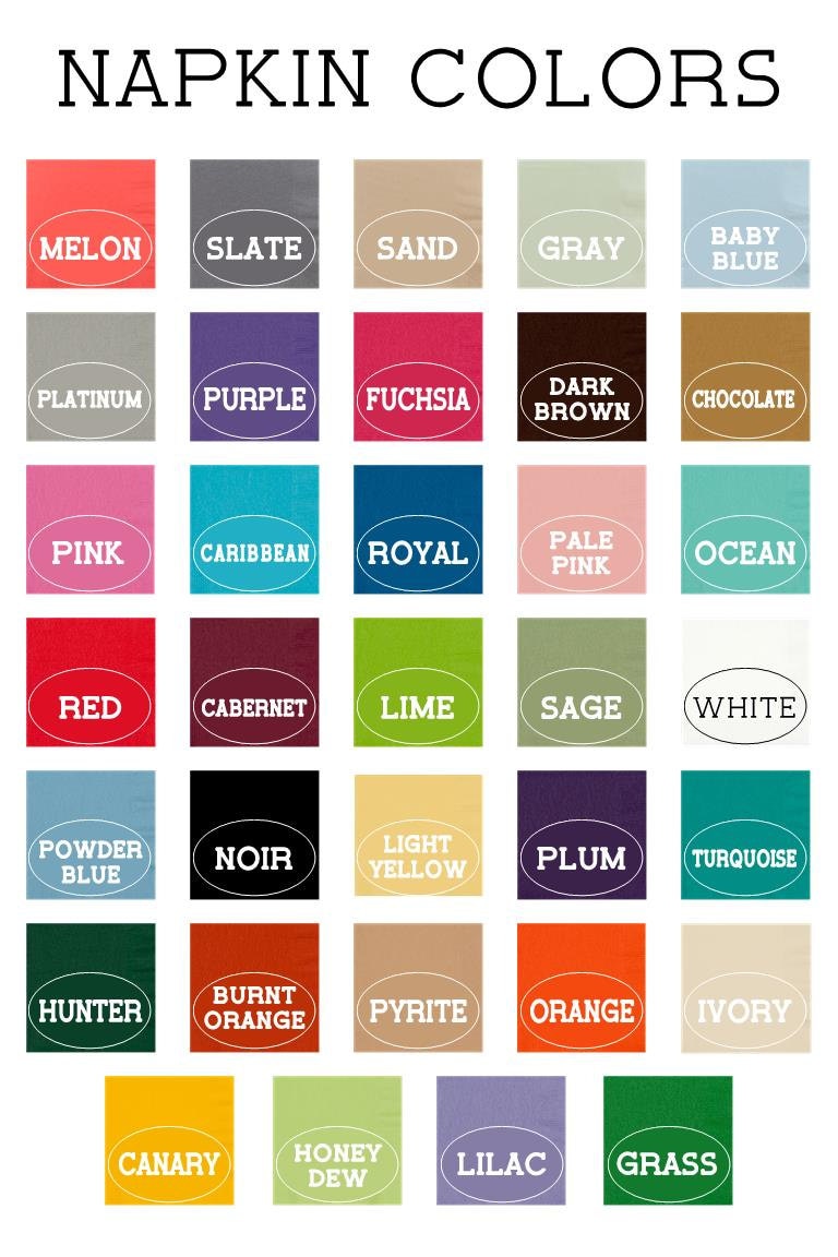 Personalized Cocktail Napkins – Custom Monogrammed Napkins for Weddings & Events