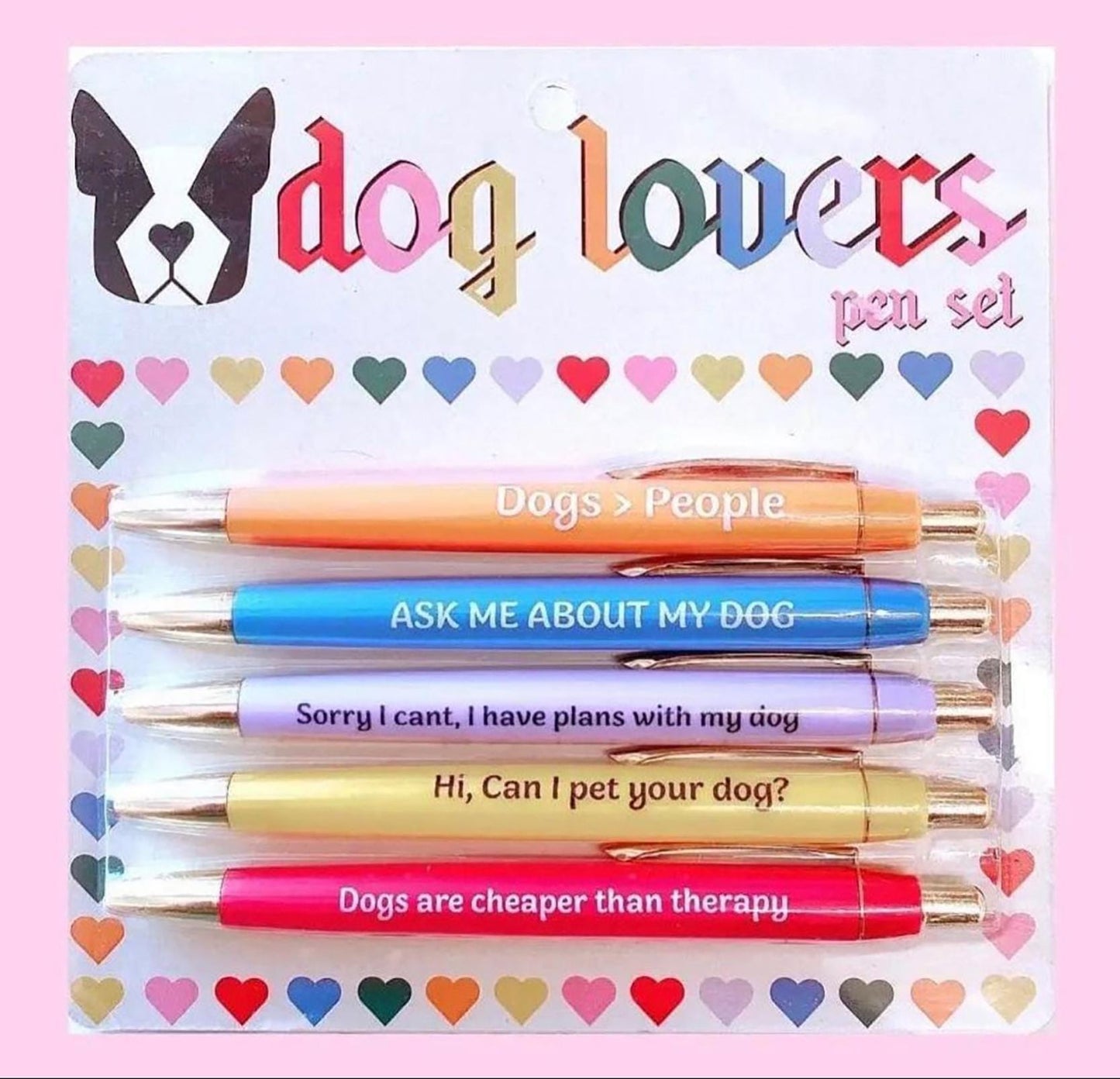 Dog Lovers Pen Set – Custom Phrases for Pet Parents