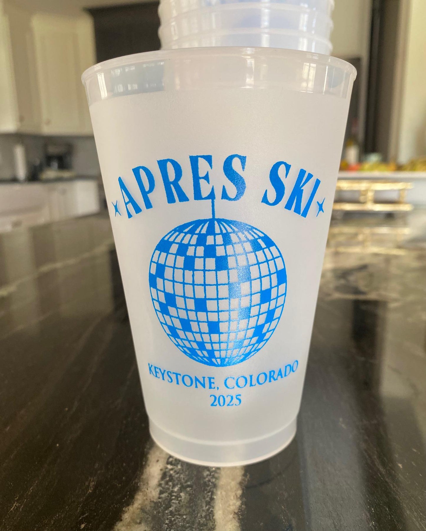 Full-Color Wedding Cups – Custom Monogram Frosted Cups for Events & Favors