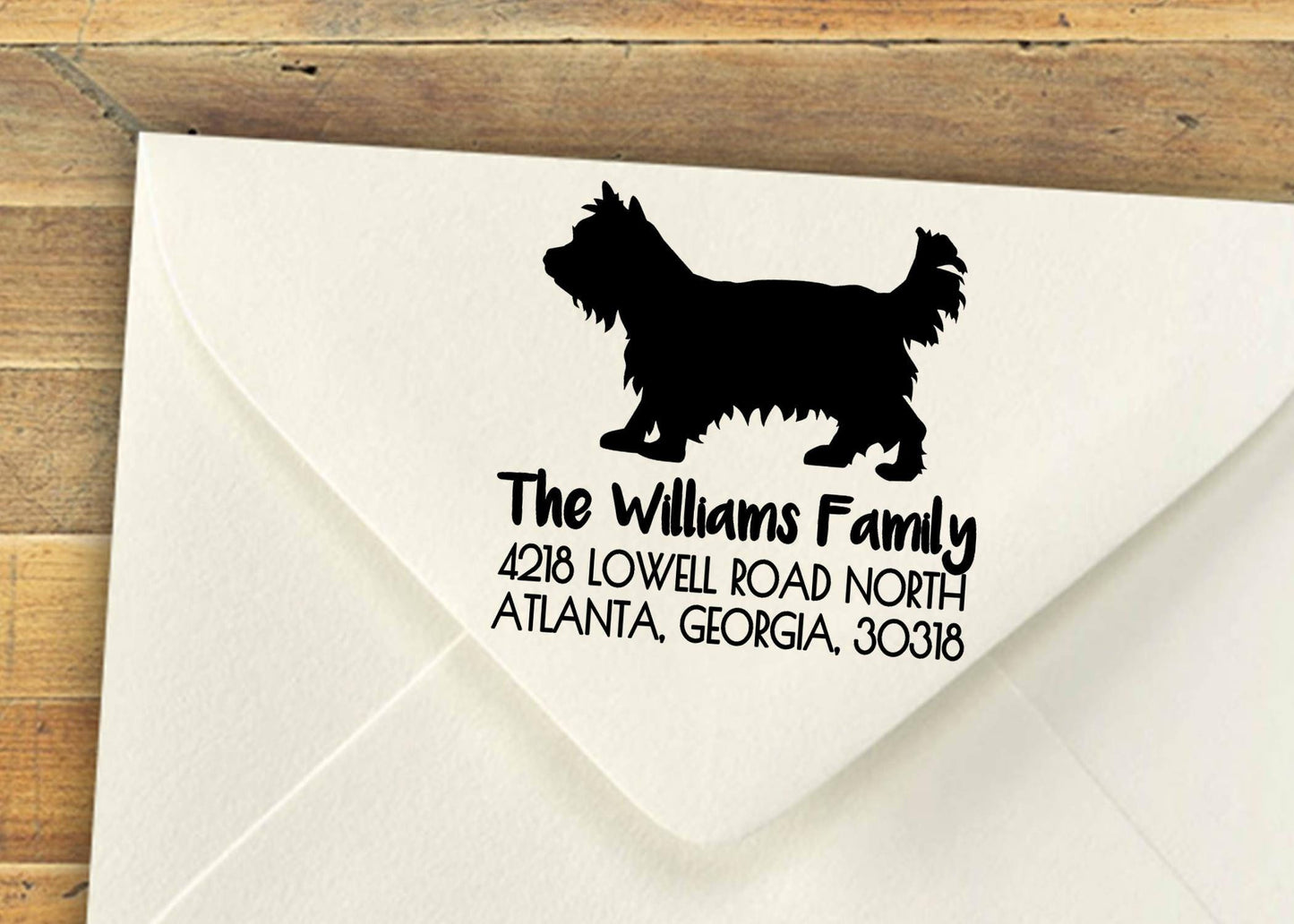Custom Dog Address Stamp – Self-Inking Stamp for Any Breed, Return or Gift Use