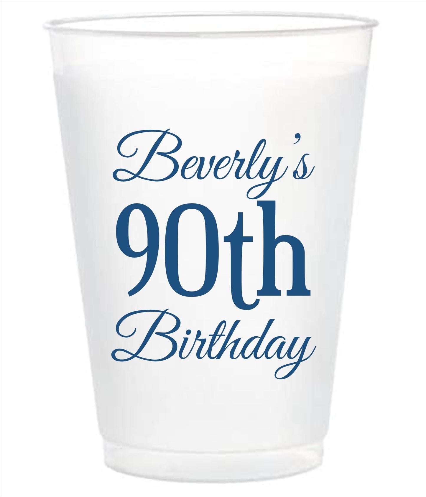 Frosted Wedding Toast Cups – Personalized Bar Cups with Monogram