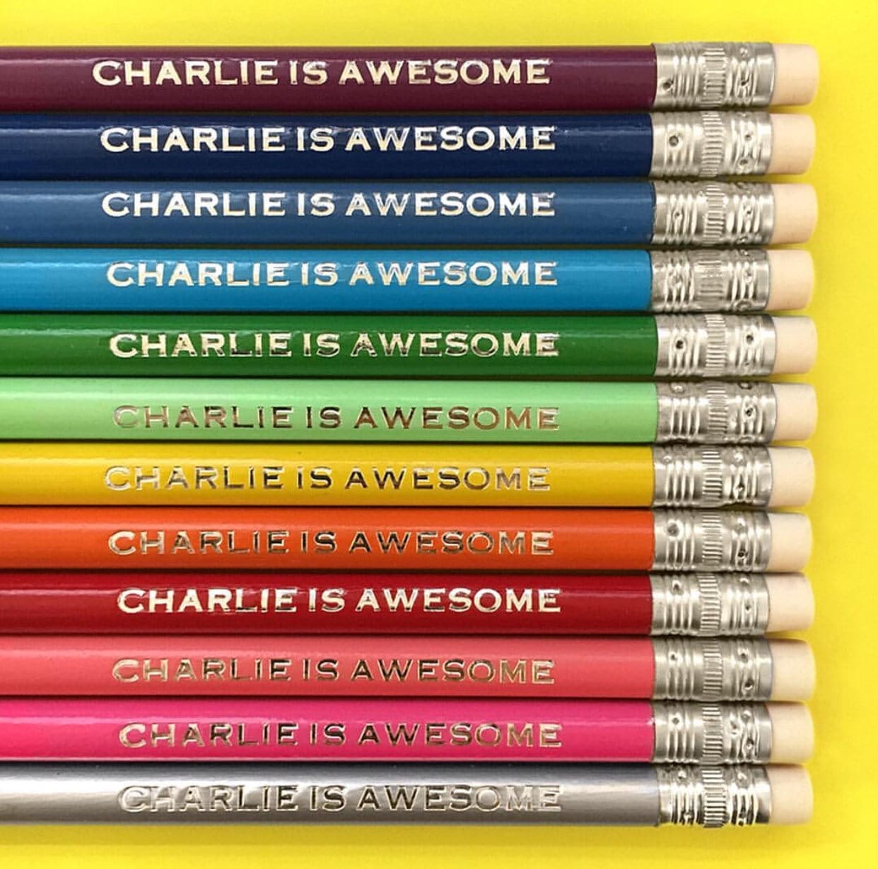 Personalized Engraved Pencil Set – Custom Gift for Teachers, Students, or Holidays