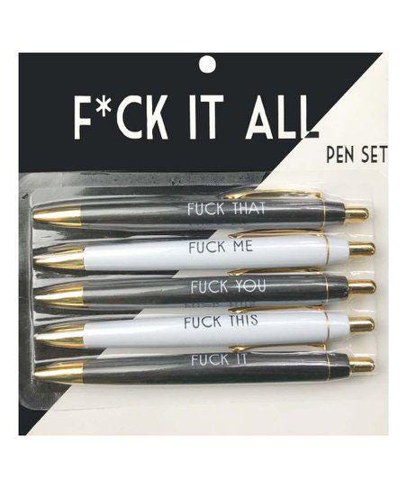Fuck It All Pen Set – Bold Gift for Friends Who’ve Had Enough