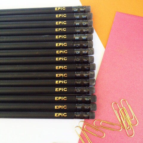 Personalized Engraved Pencil Set – Custom Gift for Teachers, Students, or Holidays