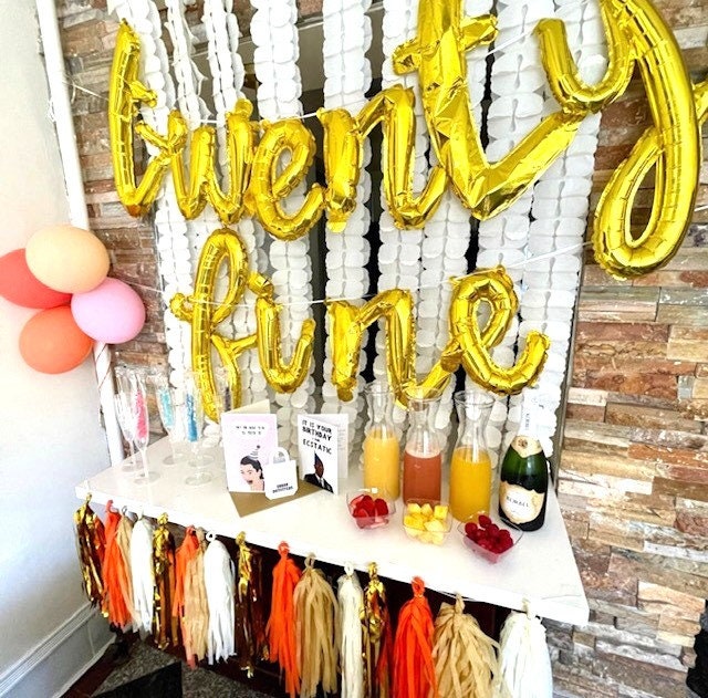 Paper Party Garland – Birthday & Baby Shower Streamer Banner