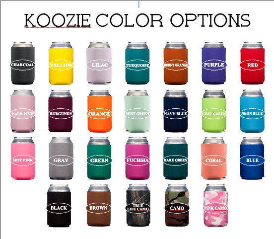 Wedding Drink Hugger – Personalized Koozie for Family Reunions or Receptions