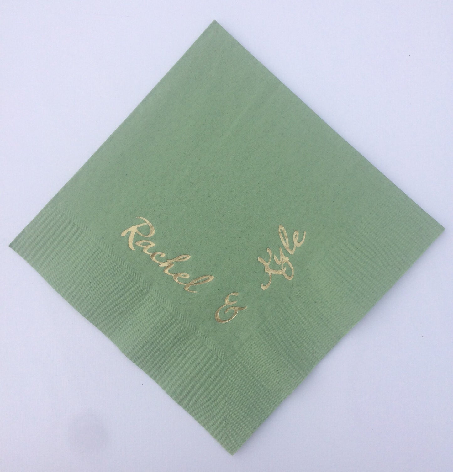 Monogram Wedding Napkins – Custom Printed Cocktail Napkin Set