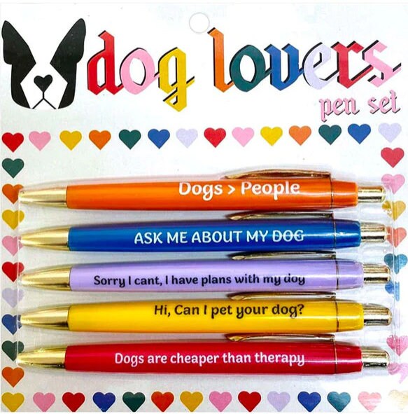 Dog Lovers Pen Set – Custom Phrases for Pet Parents