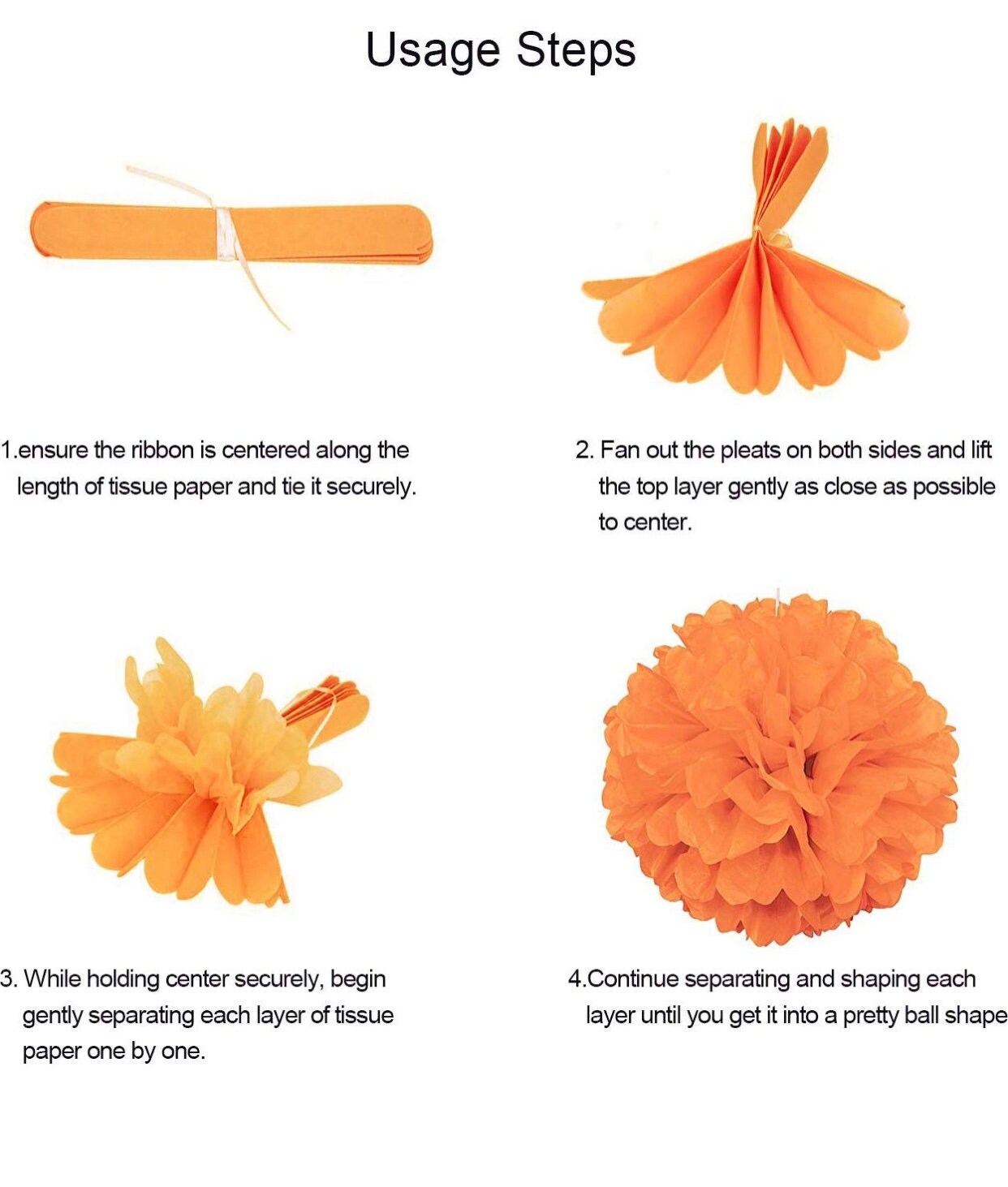 Fiesta Streamer Pom Poms – Bridal or Birthday Party Garland
