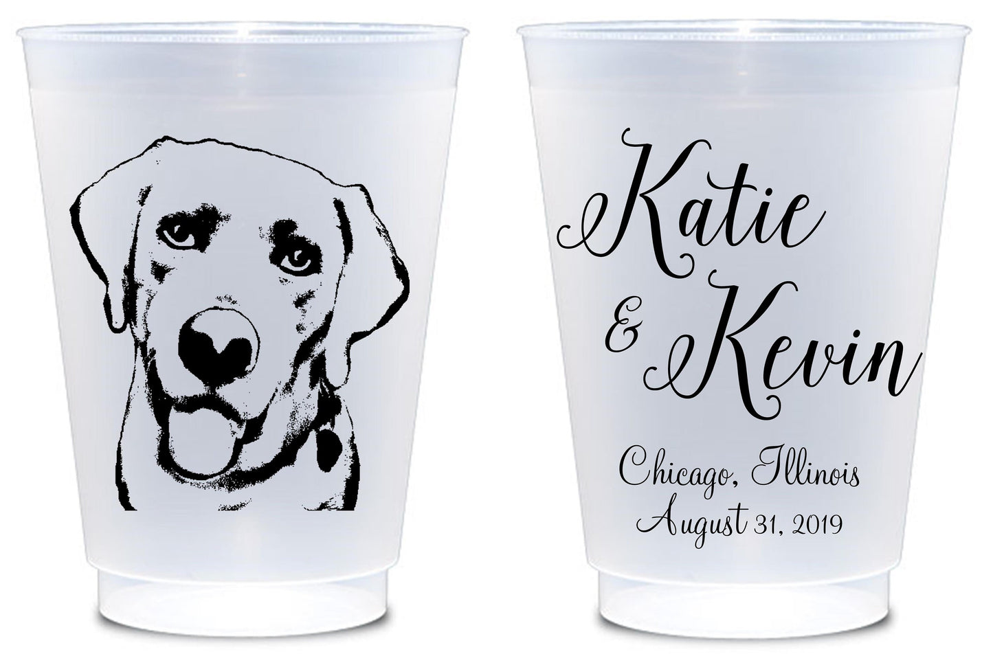 Custom Photo Cups – 16oz Personalized Cups with Your Picture for Weddings & Birthdays
