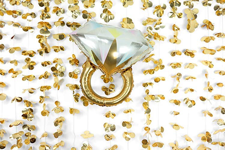 Diamond Ring Balloon – Ships Same Day, Perfect for Bridal & Valentine’s Decor