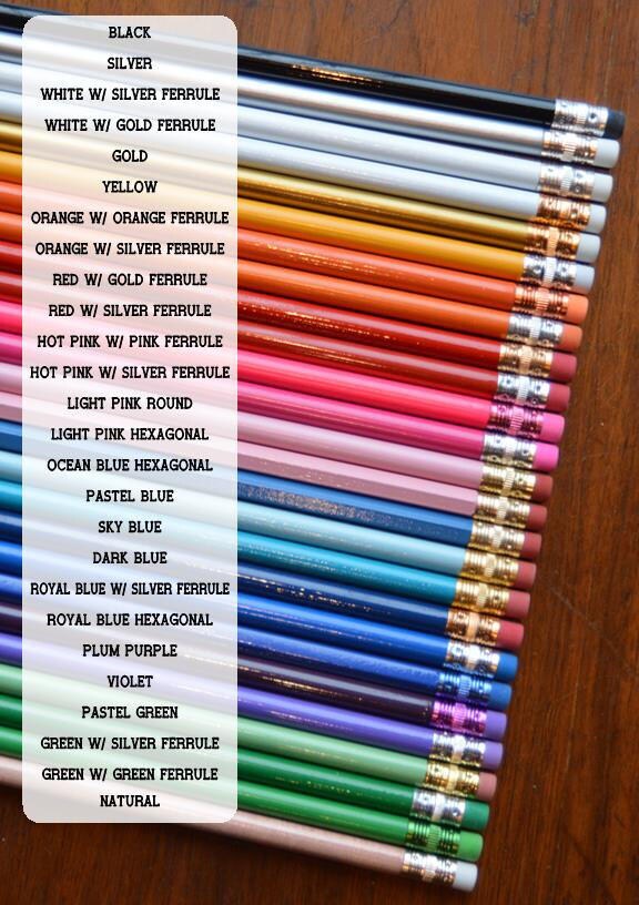 Personalized Engraved Pencil Set – Custom Gift for Teachers, Students, or Holidays