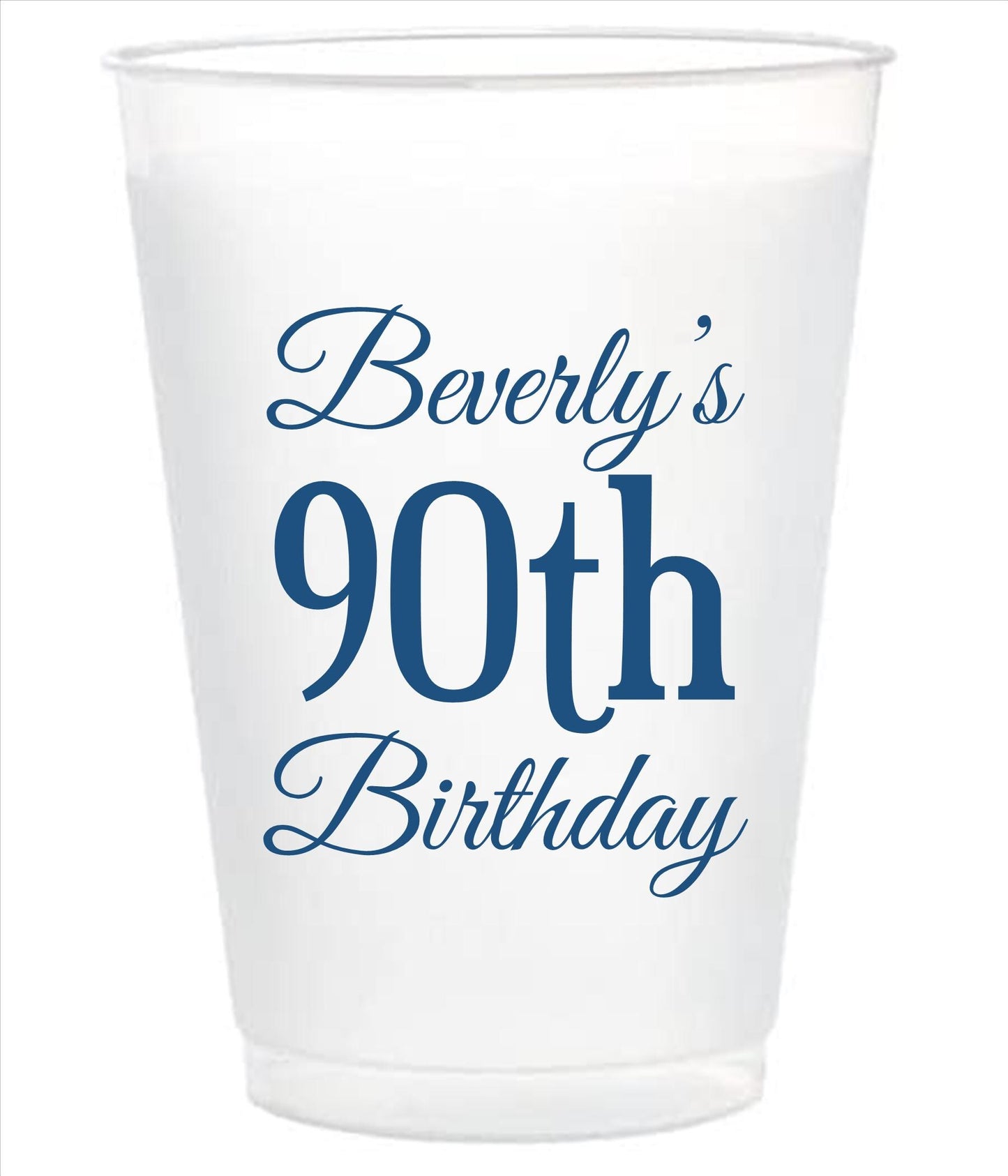 Custom Wedding Toast Cups – Frosted Monogram Cups for Reception & Family Events
