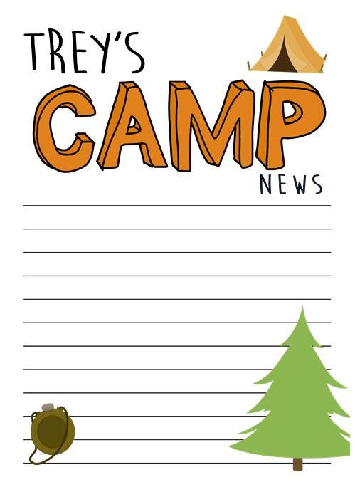 Camper Stationery Set – Envelopes & Notes for Summer Camp or Kids’ Letters