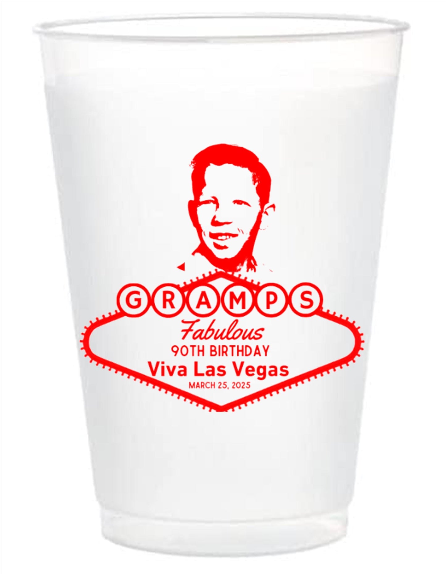 Personalized Wedding Cups, Frosted Cup, Shatterproof Frost Cups, Wedding Toast Cup, Custom Reception Bar Cups, Monogram Cups, Family Reunion