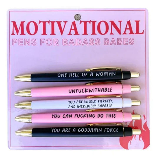 Motivational Pen Set For Badass Babes