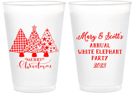 Ugly Sweater Holiday Cups – Custom Frosted Cups for Family Christmas Parties