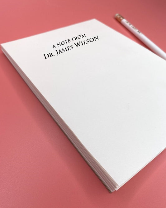 Personalized Name Notepad – Gift for Teachers or Professionals