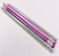 Personalized Rainbow Pencils – Set of 4 for Teachers or Stockings