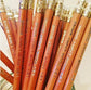 Foil Stamped Pencil Set – Personalized Teacher or Student Name Gift