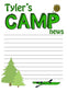Camp Note Set – Personalized Stationery with Envelopes for Summer Camp