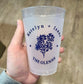 Monogrammed Full-Color Frosted Cups – Custom Party or Wedding Drinkware | Reusable