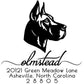 Great Dane Address Stamp – Custom Return Address with Dog Breed Design