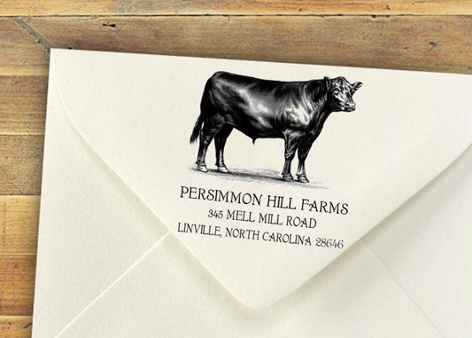 Farm & Business Self-Inking Stamp – Custom Return Address Stamp
