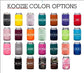 Custom Drink Huggers – Wedding or Reunion Koozie & Beverage Holders