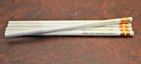 Foil Stamped Pencil Set – Personalized Teacher or Student Name Gift