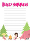 Camp Stationery Note Set – Personalized Summer Camp Cards for Girls