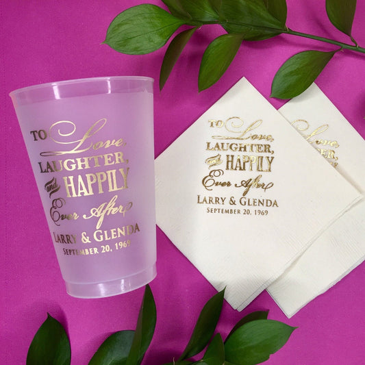 12oz Custom Photo Cups – Personalized Wedding or Birthday Party Favor