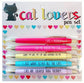 Cat Lovers Pen Set – Quirky Messages for Feline Fans