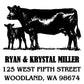 Farmhouse Rubber Stamp – Angus Cow Return Address Stamp for Gifts or Business