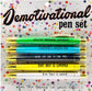 Demotivational Pen Set – Funny Gift for Work or Stocking Stuffers