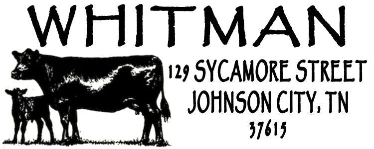 Angus Cow & Calf Stamp – Custom Farm Return Address Stamp, Self-Inking