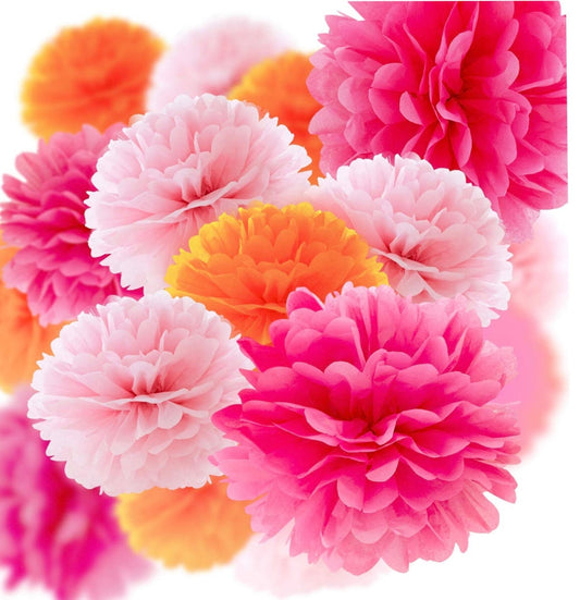 Streamer Flower Garland – Fiesta or Bridal Shower Hanging Decor
