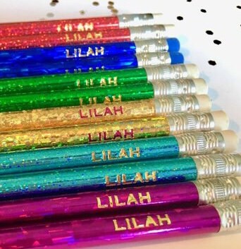 Holiday Pencil Pack – Custom Engraved Set of 12 Stocking Stuffers
